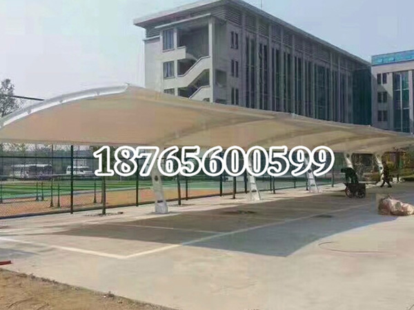 凯文学院停车棚竣工