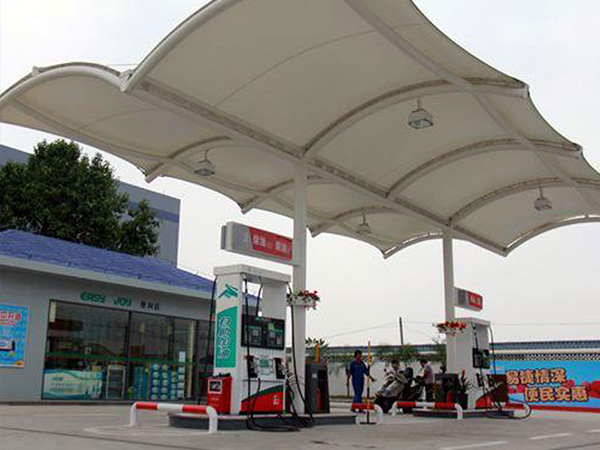 膜结构加油站