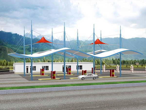 膜结构加油站